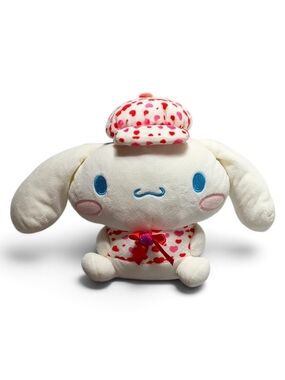 Hello Kitty(& Surprise) and Friends 8" Cinnamoroll Plush with Heart Print Outfit